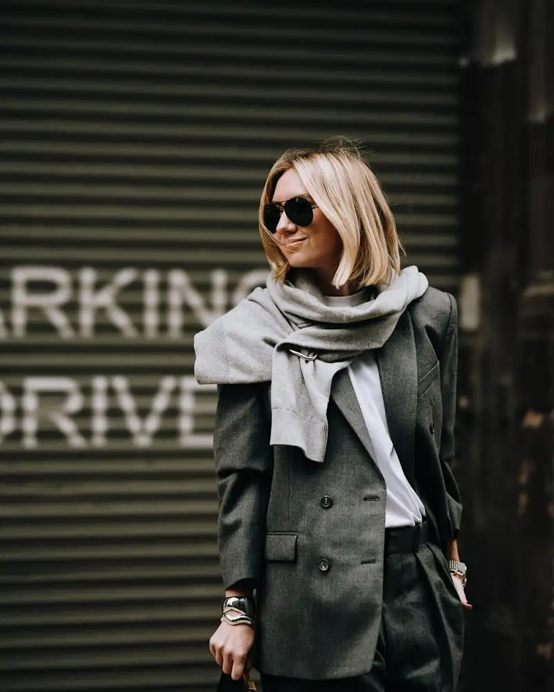 Gray on gray (or rather grey on grey, confused expat here!) #NYFW