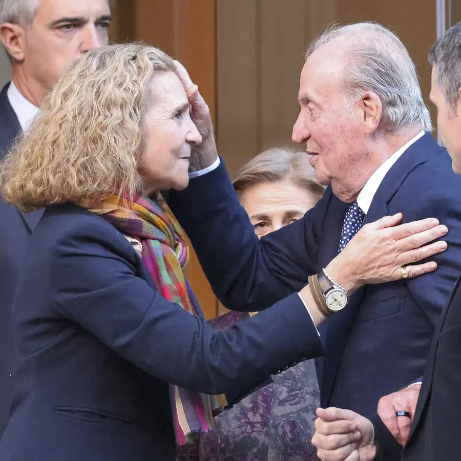 Un año del extraño gesto en público entre la infanta Elena y Juan Carlos que la confirmó como su hija predilecta