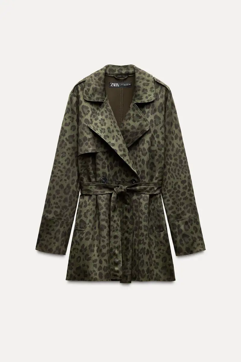 zara trench animal