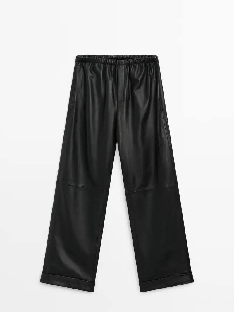 Pantalon jogger piel