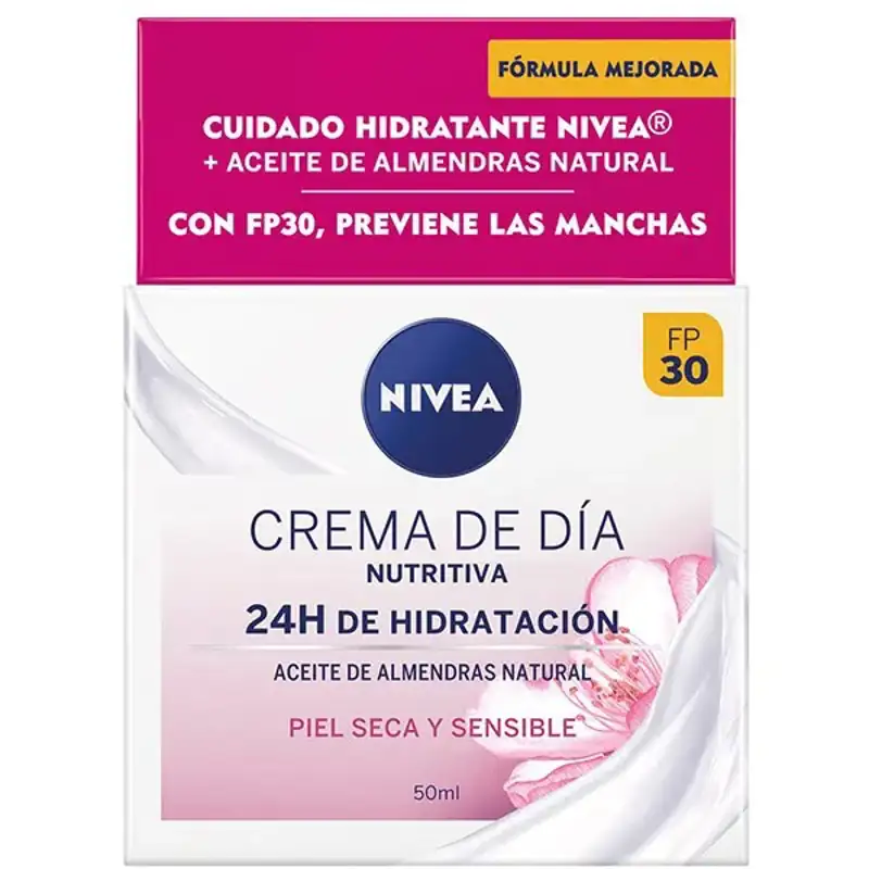 mejores cremas hidratantes para piel seca Crema De Día Nutritiva Piel Seca y Sensible de Nivea