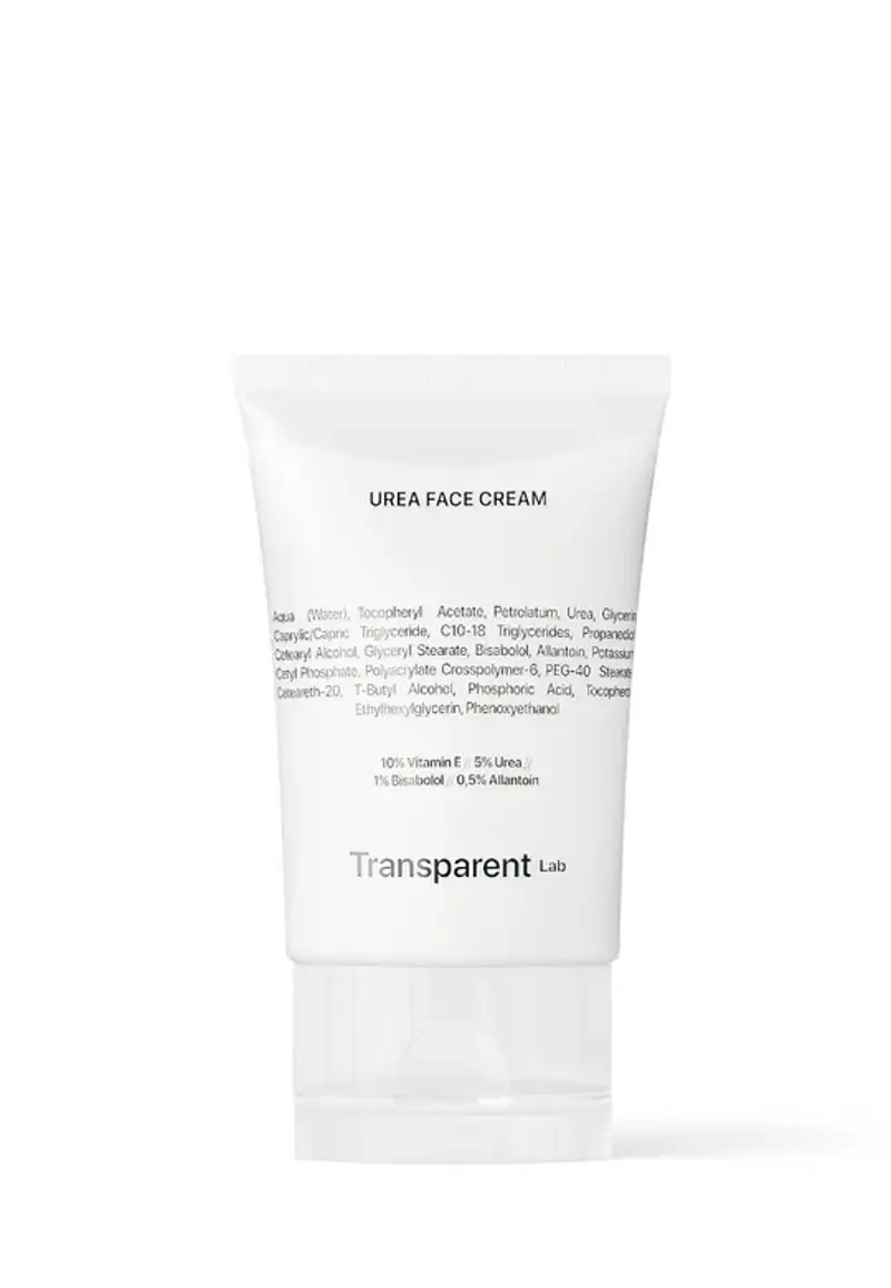 mejores cremas hidratantes para piel seca Urea Face Cream de Transparent Lab