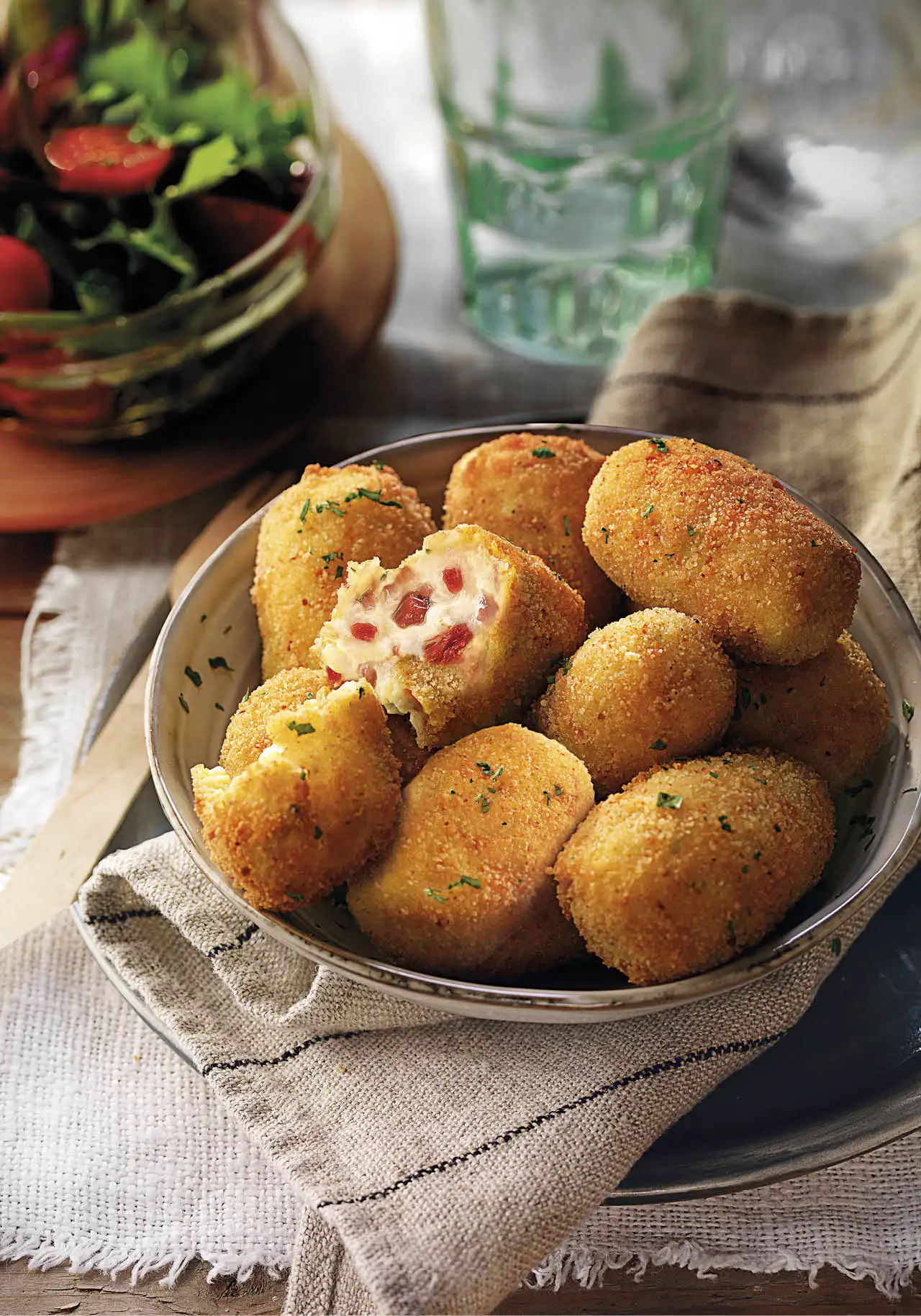 recetas de croquetas de la abuela croquetas jamon verduras con ensalada