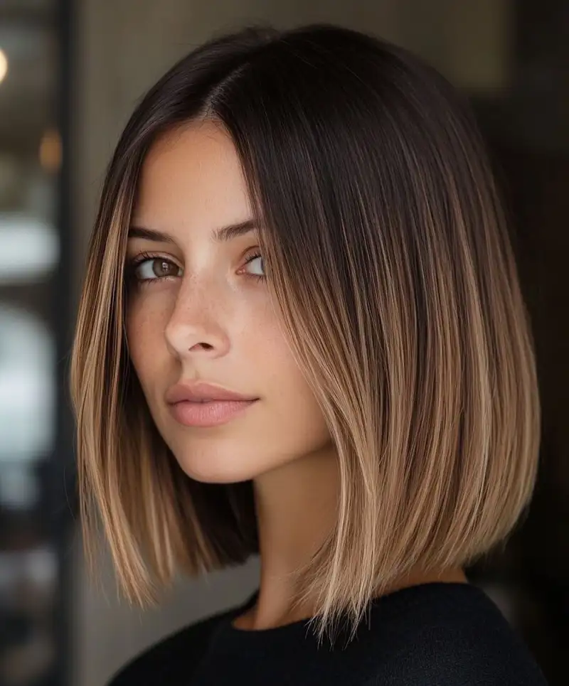 cortes de pelo en tendencia en 2025 que afinan el rostro long bob 