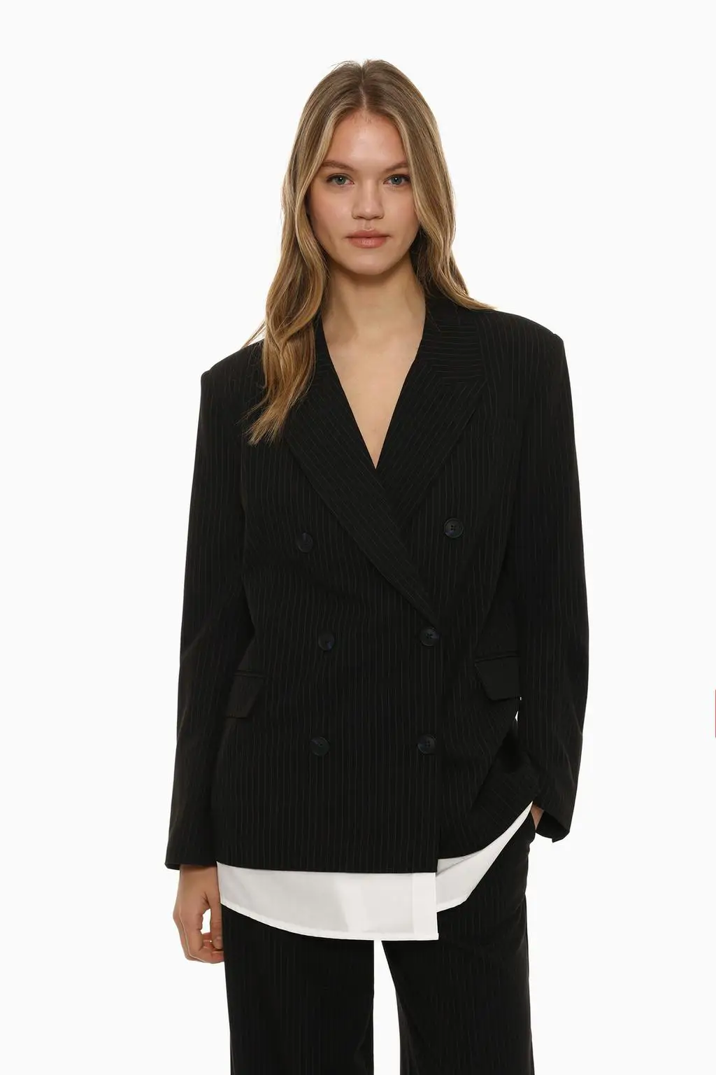 Blazer de raya diplomática