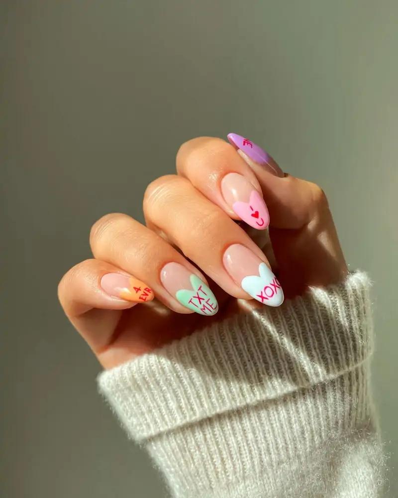 Manicura para San Valentín