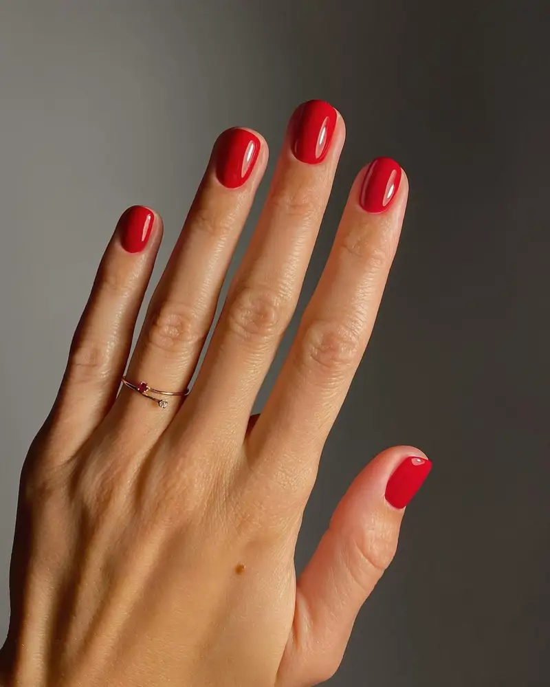 Manicura roja