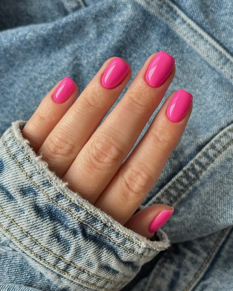 Manicura rosa