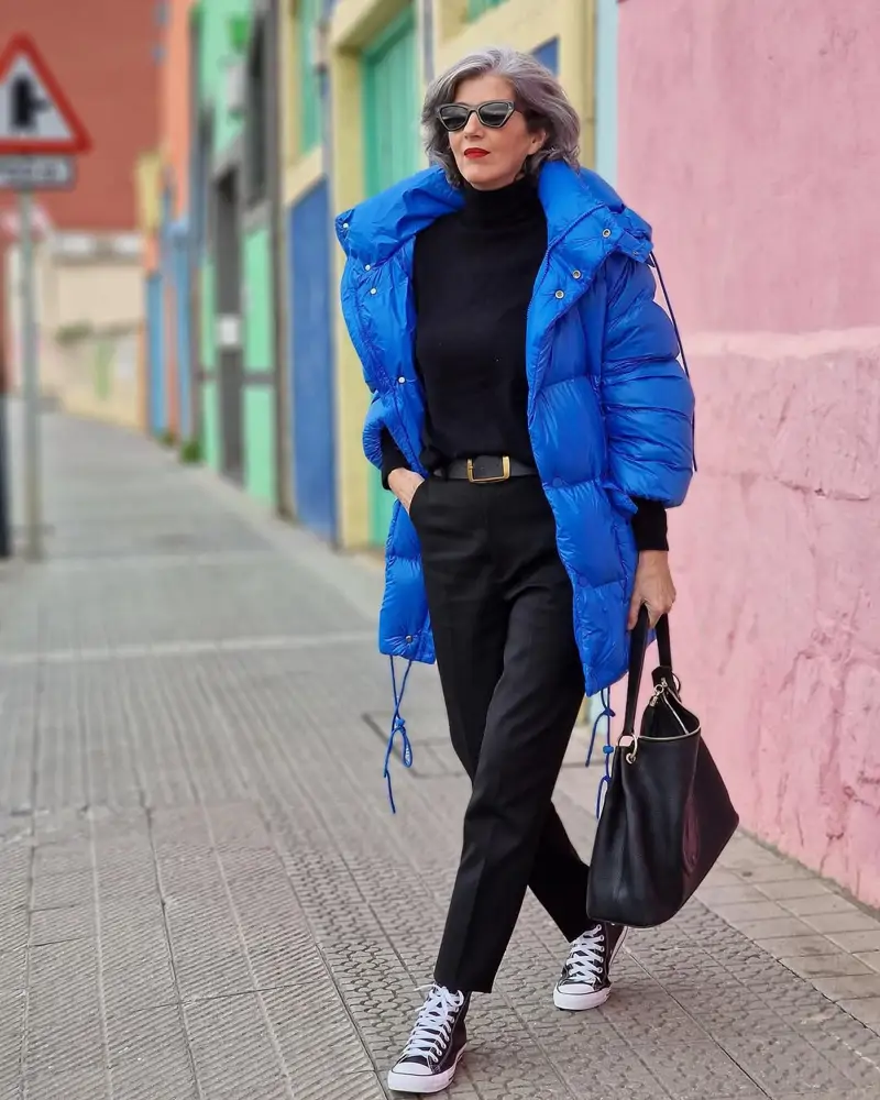 look con plumífero