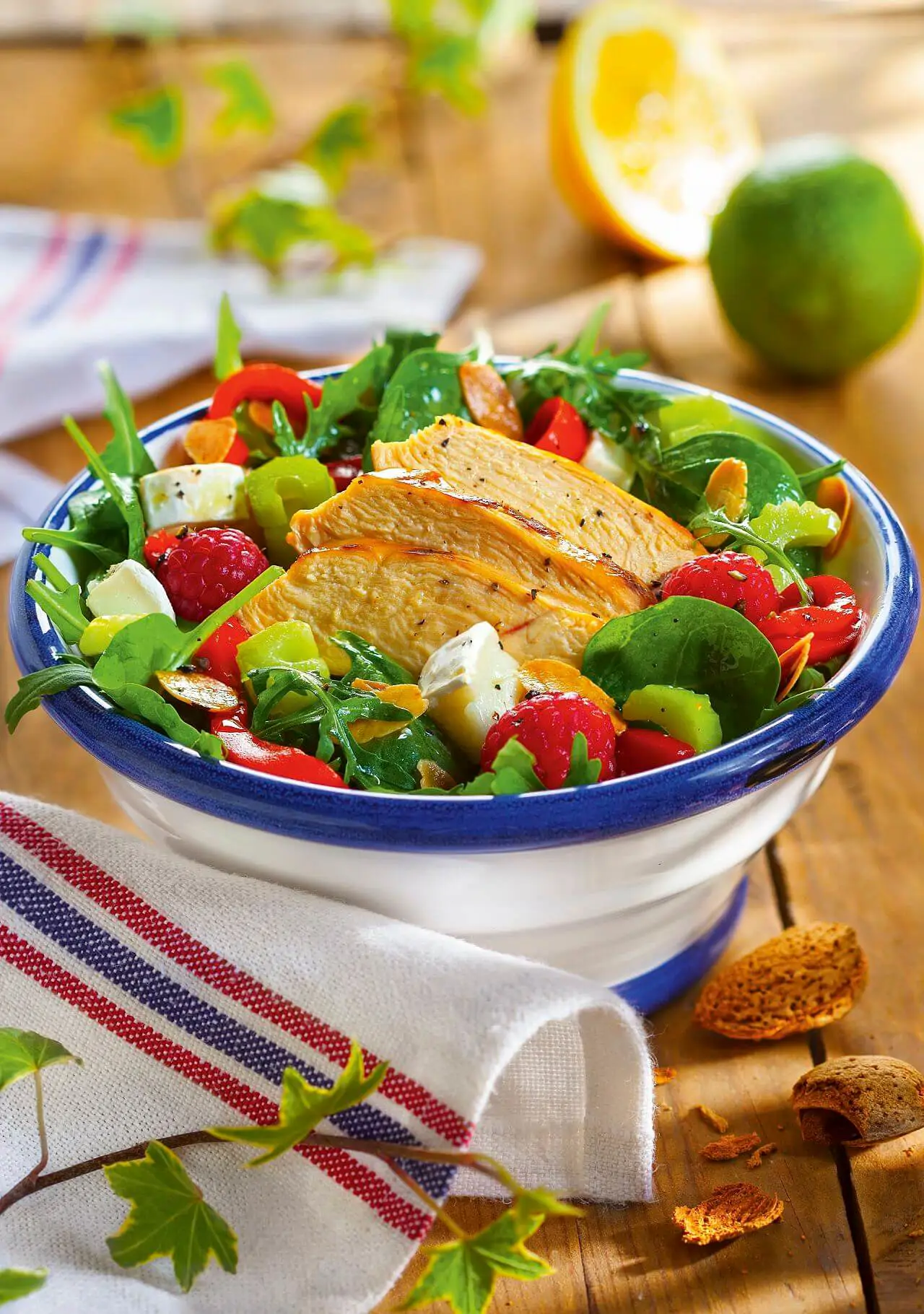 ensaladas saludables para cenar Ensalada verde con pollo