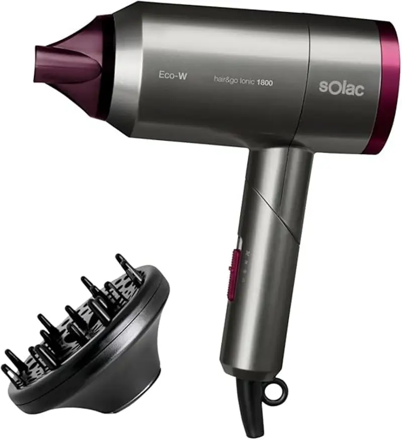 mejores secadores de viaje con difusor Solac Hair & Go Ionic 1800