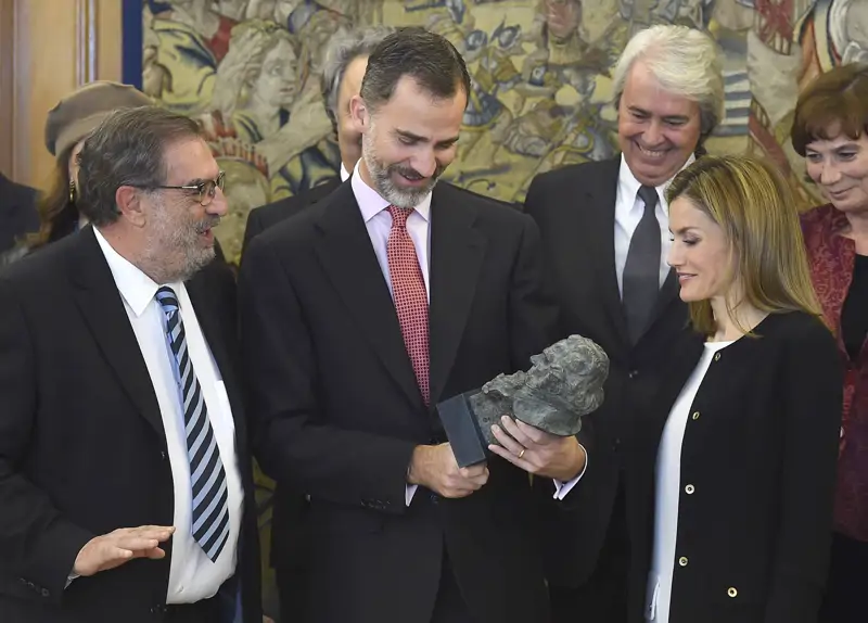 Felipe y Letizia con el Goya