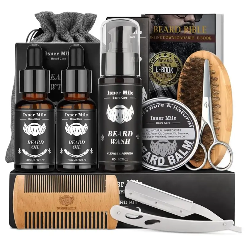  Kit Barba Cuidado Para Hombre