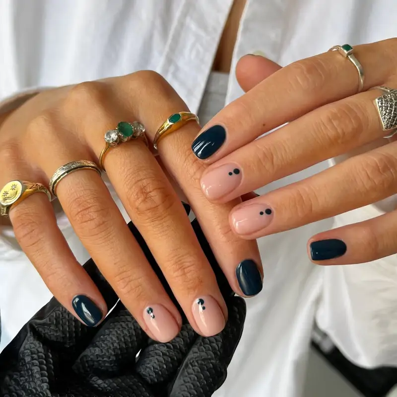 Uñas navy blue ideas elegantes y bonitas