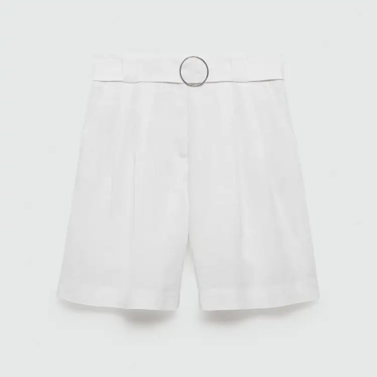 Bermudas de lino blancas