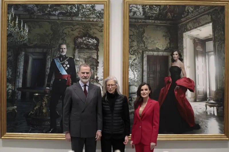 Felipe y Letizia con Annie Leibovitz