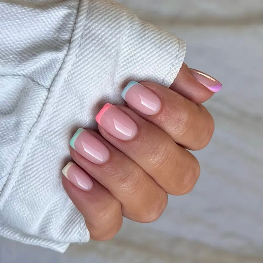 Manicura francesa verano