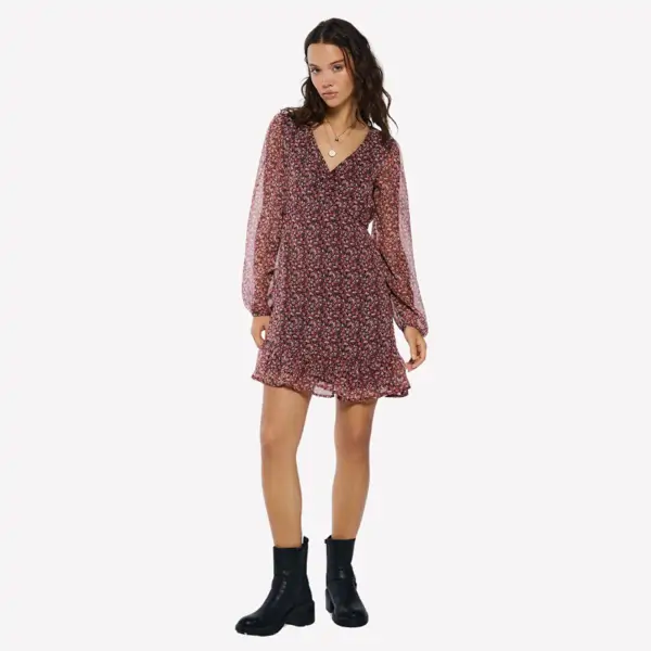 Vestido corto estampado Springfield