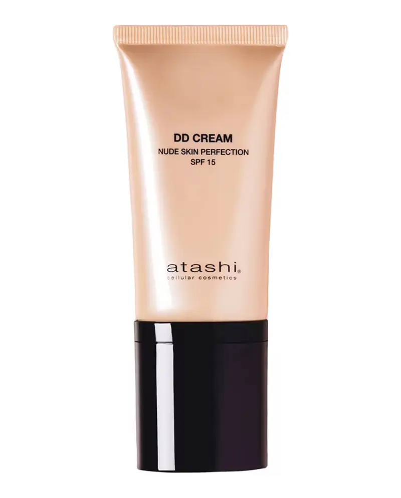 mejores bases de maquillaje con efecto glow Atashi DD Cream Nude Skin Perfection SPF 15