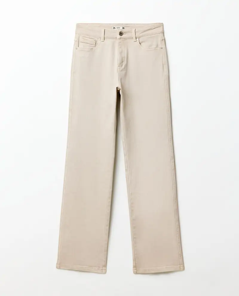 pantalon vaquero beige sfera