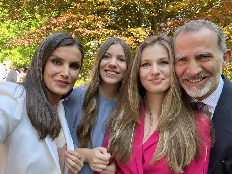 Familia real selfie