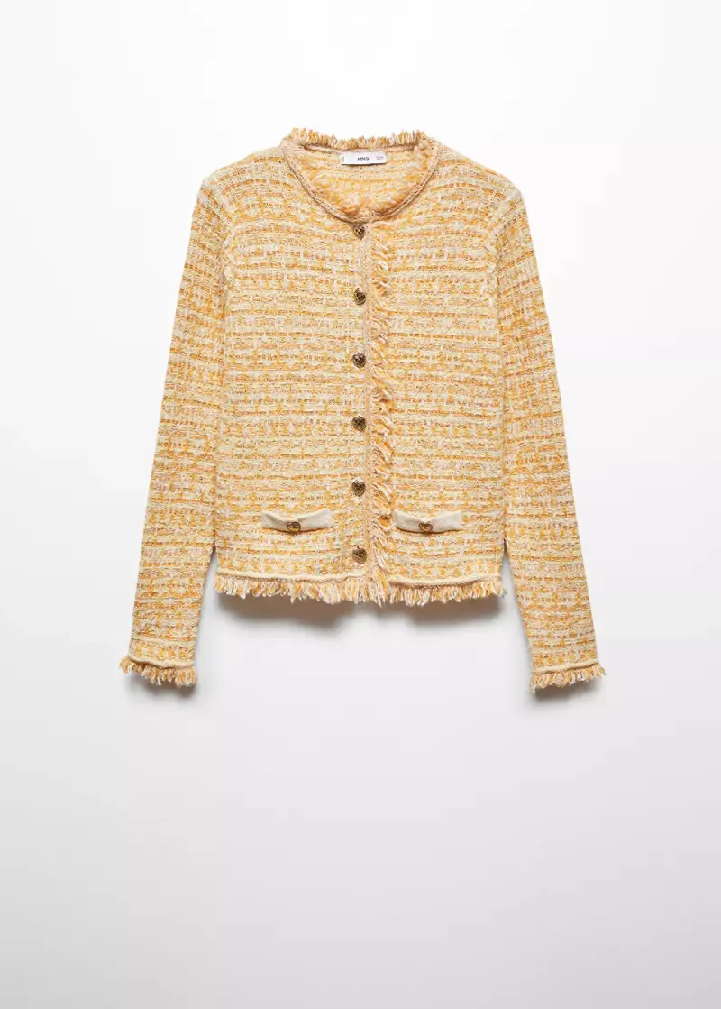 chaqueta de tweed mango outlet