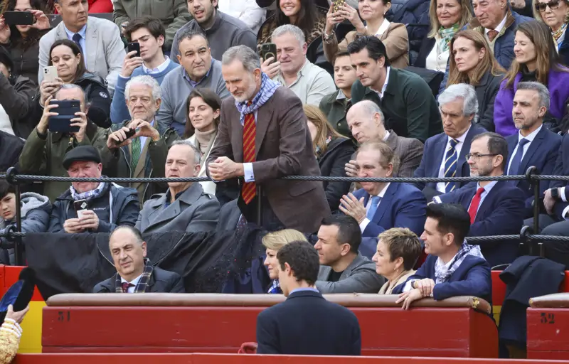 Felipe en la Plaza de Toros