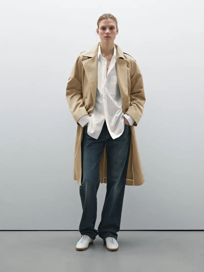 Gabardina clásica de Massimo Dutti
