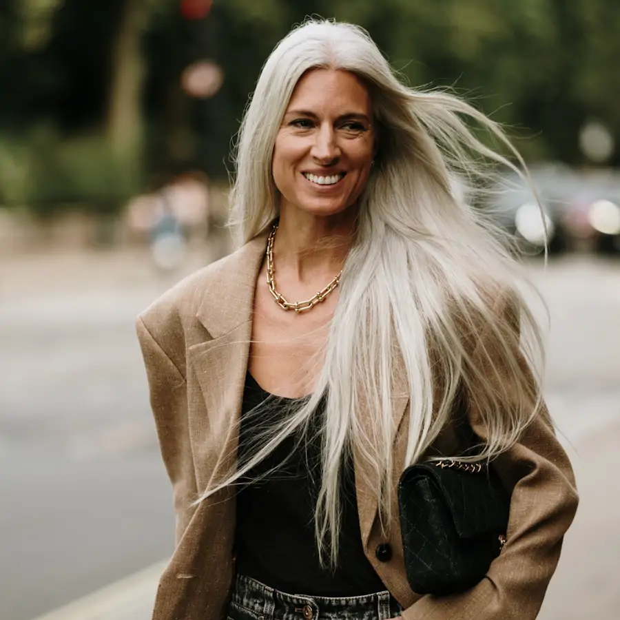 mechas blancas para disimular canas