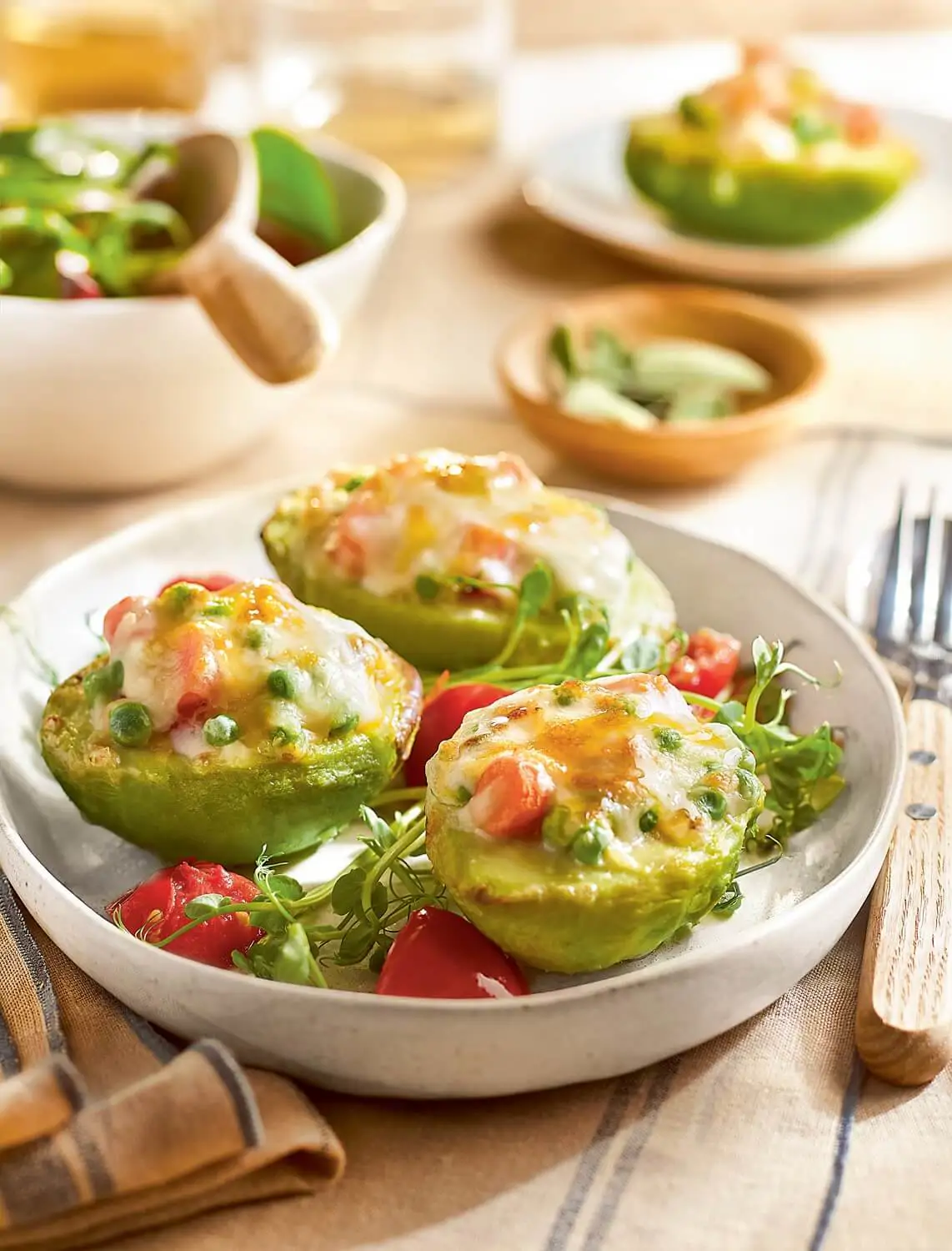 recetas de aguacates rellenos gratinados