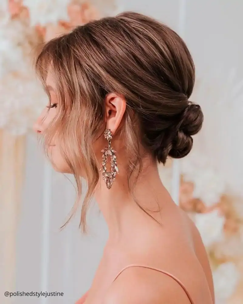 peinados con ondas pelo corto boda moño