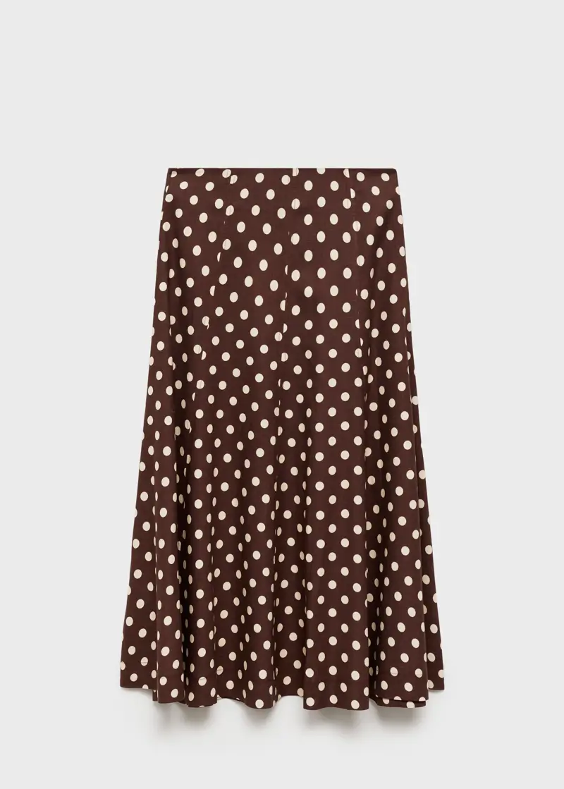falda midi estampado