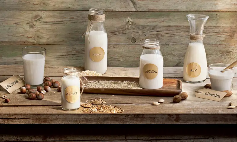 leche vegetal soja quinoa avena almendra arroz avellana