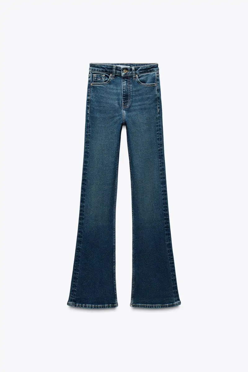Vaqueros modernos dependienta Zara Z1975 FLARE TIRO ALTO