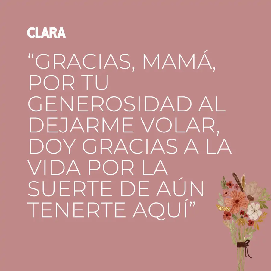 Ana Asensio, psicóloga, tiene la frase más bonita para felicitar el Día de la Madre: “Gracias, mamá, por tu generosidad al dejarme volar, doy gracias a la vida por la suerte de aún tenerte aquí”