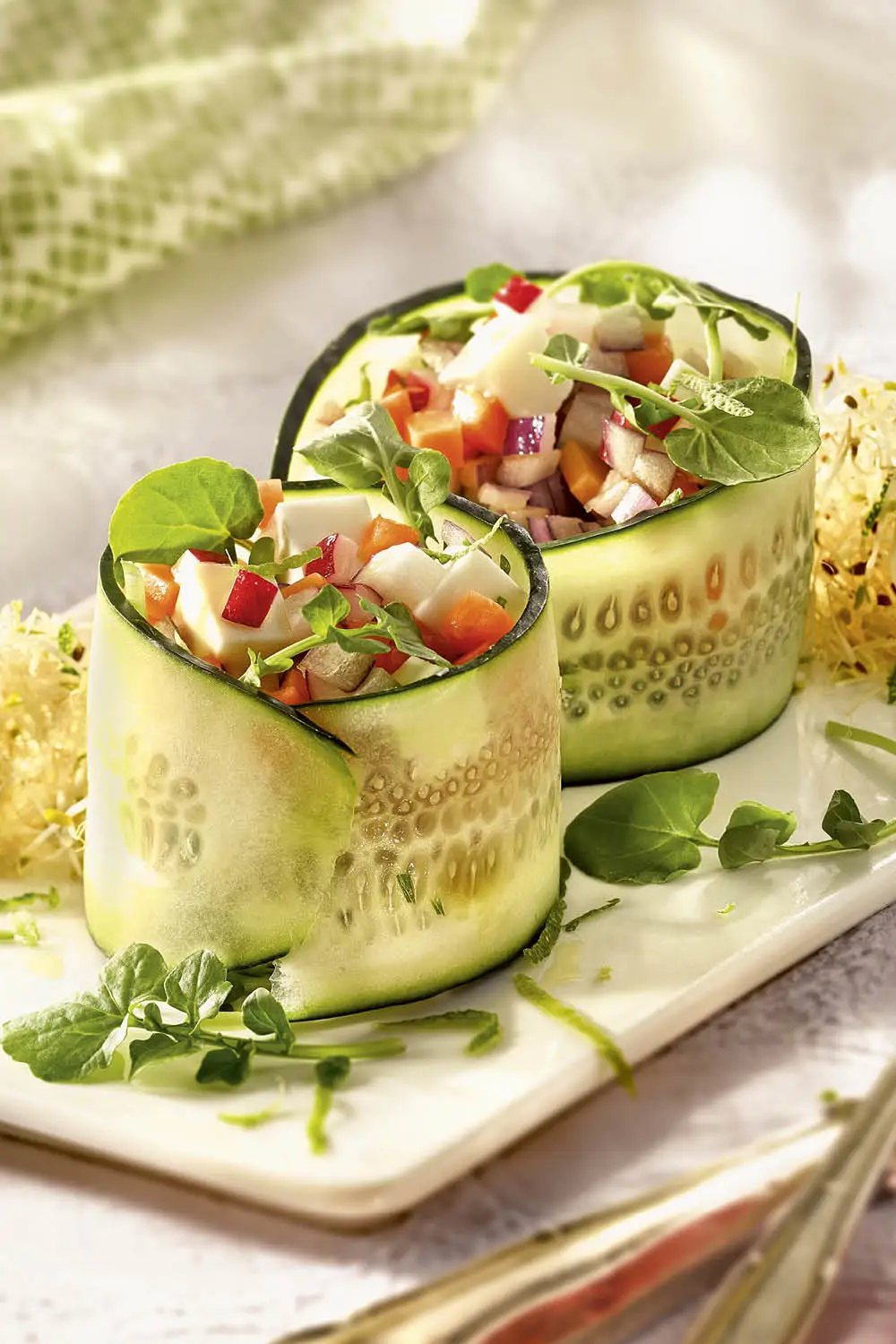 recetas con pepino salpicon hortalizas