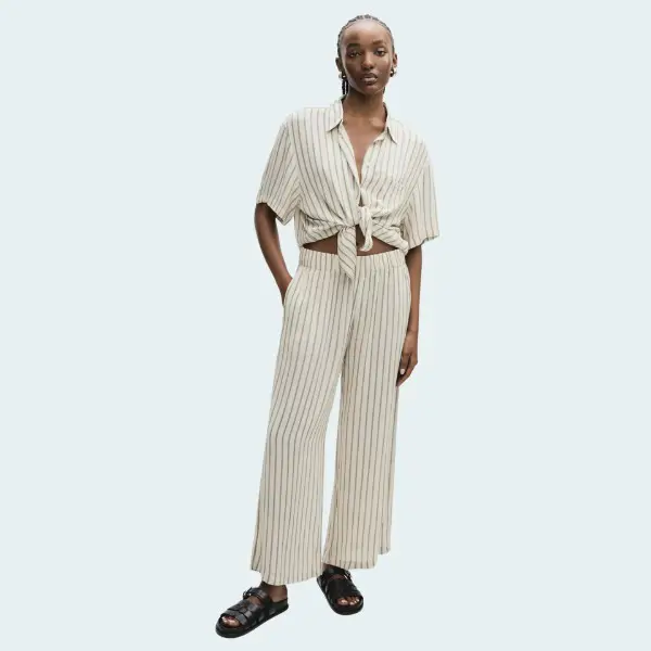 Pantalón culotte textura