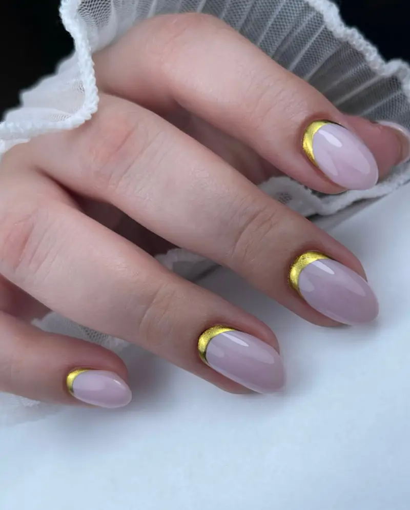 manicura francesa invertida