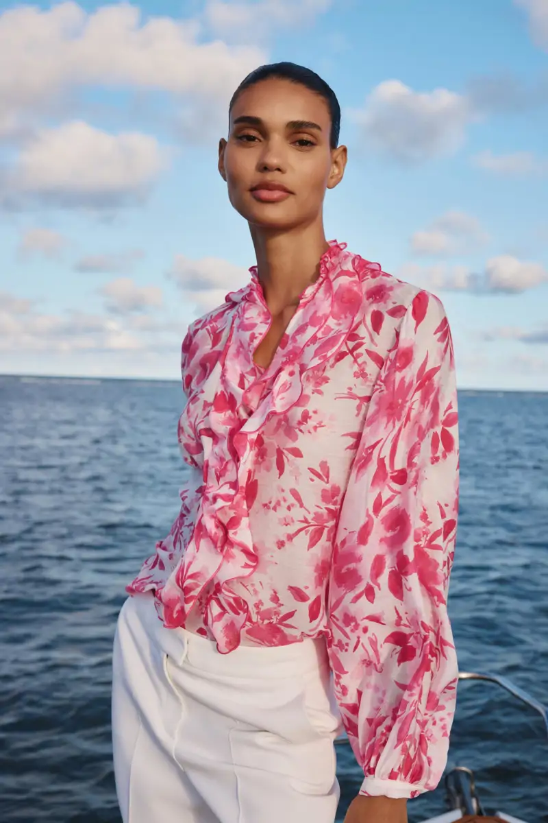 blusa estampado zara