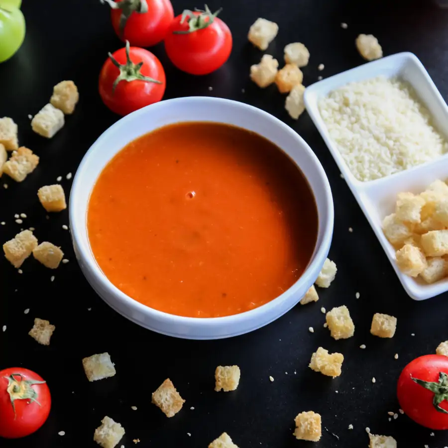 crema fría provenzal de tomates asados 