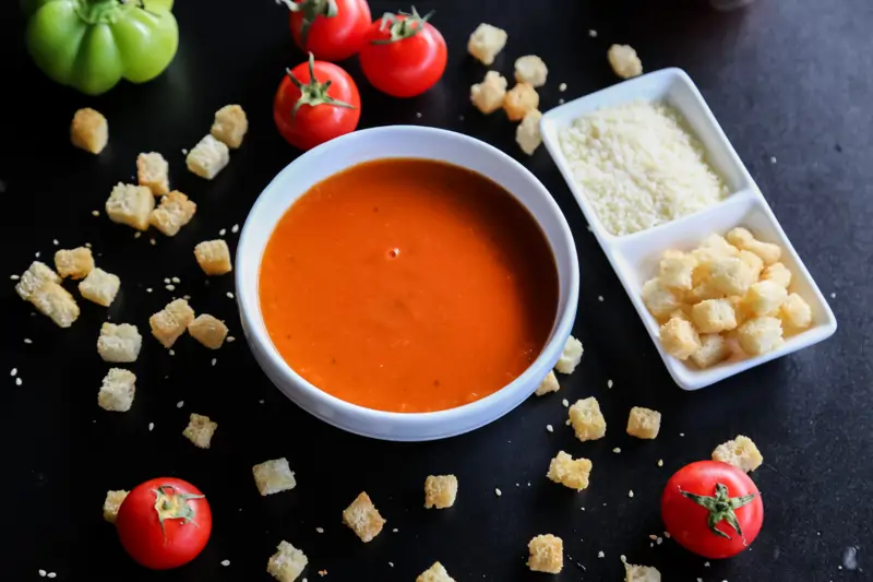 crema fría provenzal de tomates asados 