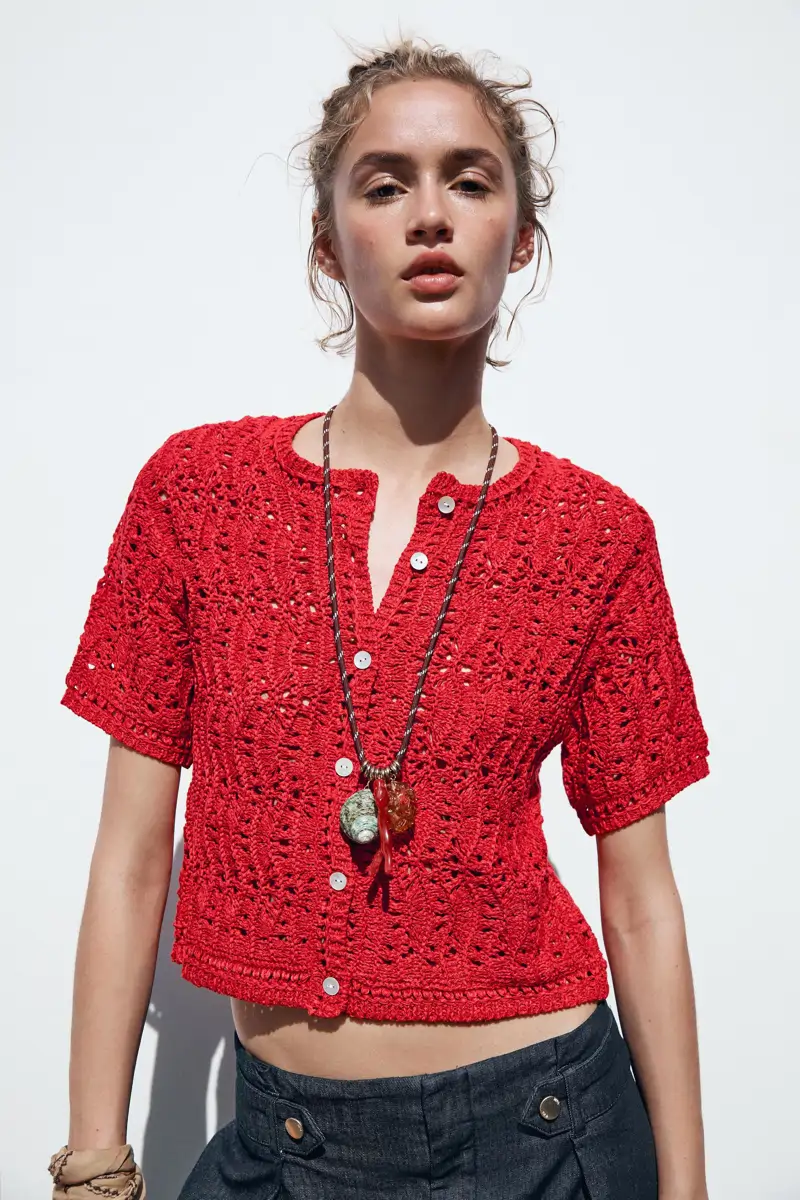 Chaqueta de crochet