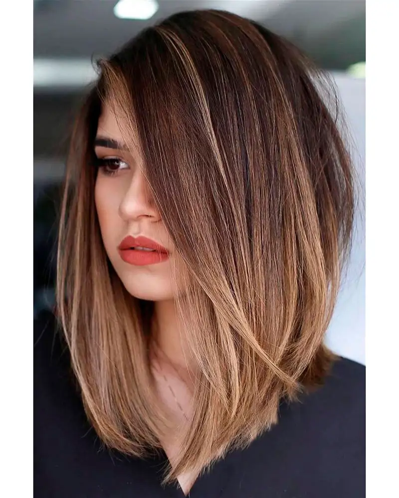 cortes de pelo asimétricos Long bob asimétrico