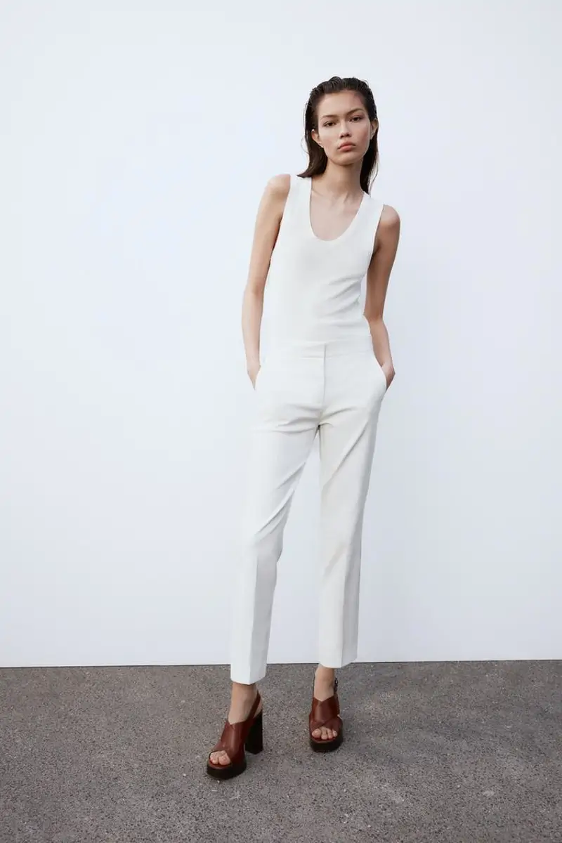 Pantalones cigarette Zara