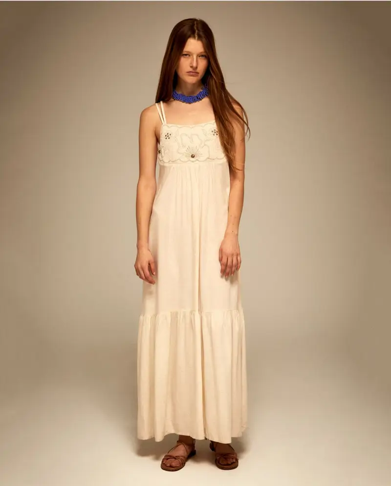 vestido largo blanco