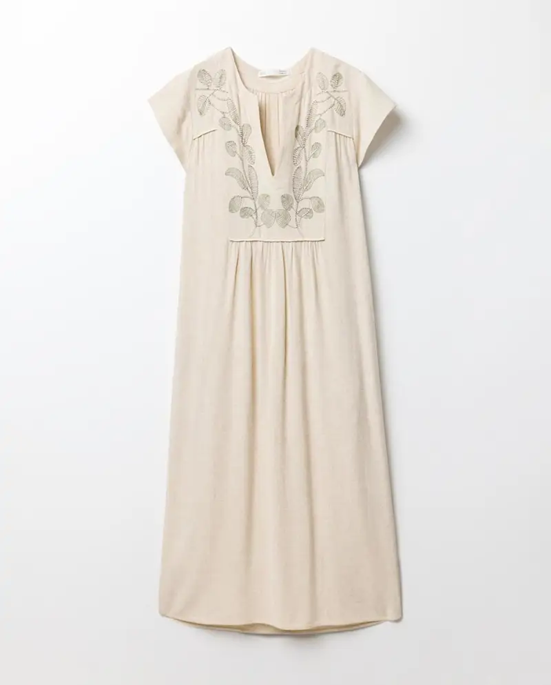 vestido lino boho
