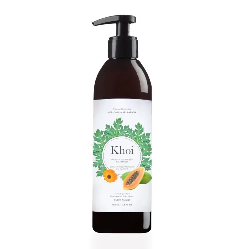 champú reparador de papaya de Khoi