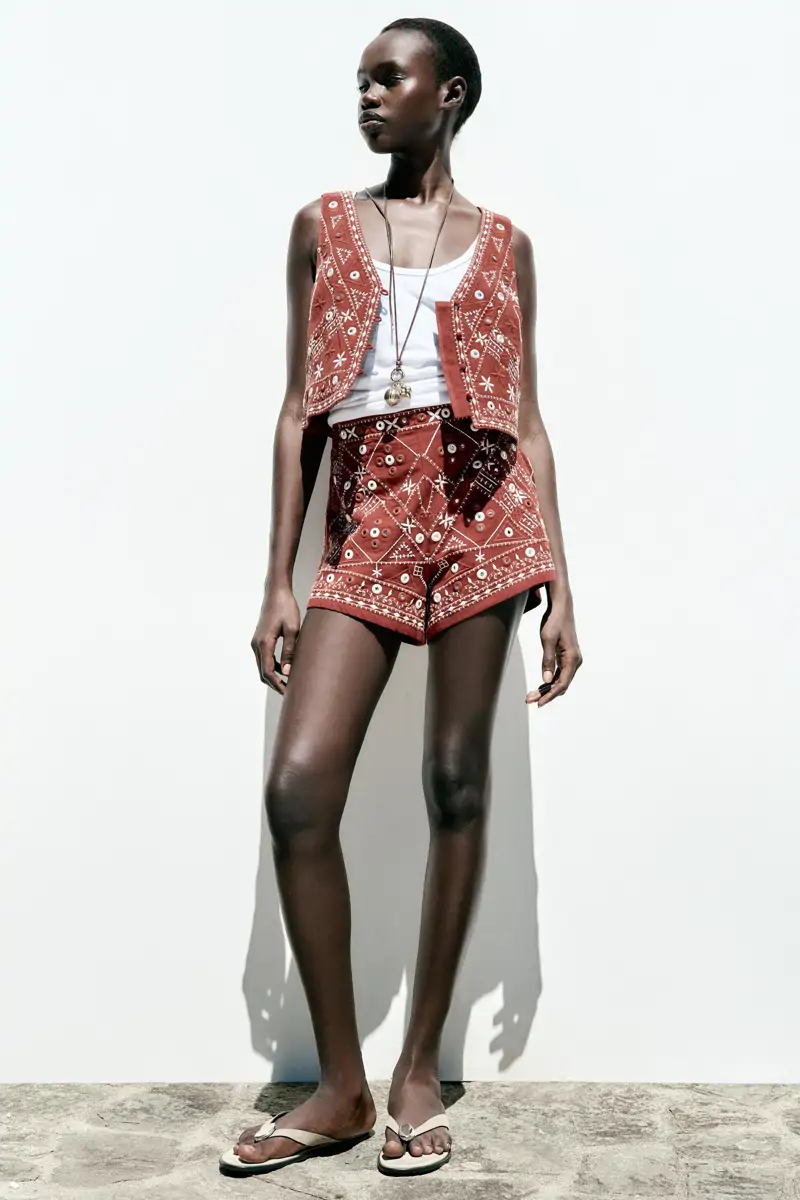 conjunto chaleco zara