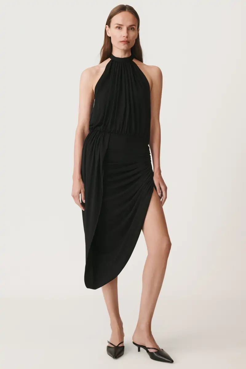 vestido halter zara