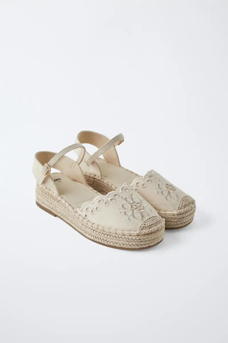 alpargatas boho bordado zara kids